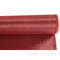 Tissu hybride aramide en carbone rouge 3k rouge 3K